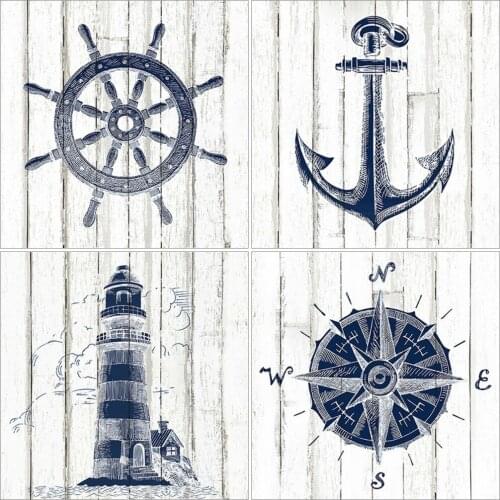 AZQSD Diamond Embroidery Lighthouse Ship Mosaic Full Drill Rhinestones Diamond Painting Landscape Needlework Home Decor Gift