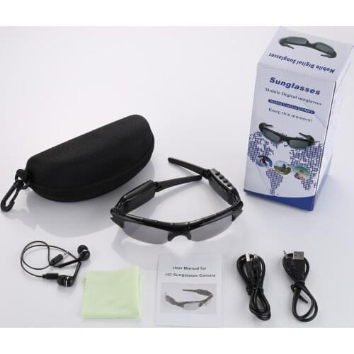 Wireless Bluetooth Sunglasses Headset Headphone Recorder for Sports Running