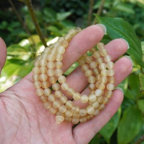 6mm / 8mm * 108pcs * Natural Horn Beads , Spacers Loose Mala Beads Round Beads Bracelet or Necklace DIY Accessories