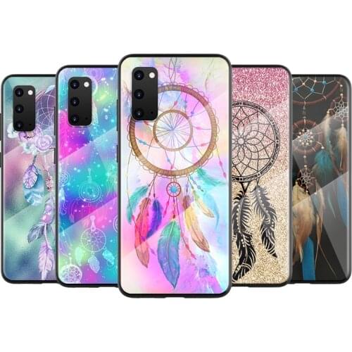 Tempered Glass Cover Dream Catcher Mandala For Samsung Galaxy A91 A81 A72 A71 A52 A51 A41 A31 A21 S EU A11 A01 Phone Case