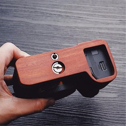 Mahogany Wooden Wood Hand Grip Plate Bracket For Sony a9 A7m3 A7RIII ILCE-7RM3 A7R MKIII