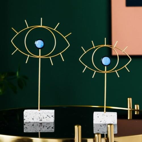 Home Decor Golden Decor Modern Room Decoration Furnishings Wrought Iron Jewelry Desktop Art Metal Leaf Office Crafts Ornaments