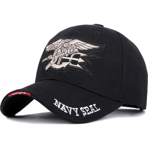 Navy Seals Cap Tactical Army Cap Letter Embroidery Adjustable Baseball Hat US NAVY Trucker Shade Hat For Men Dad Hats BAG4192