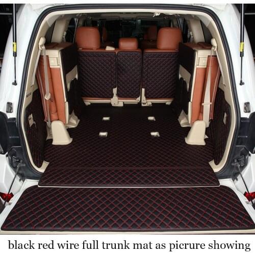 Leather Car Trunk Mat Cargo Liner for Toyota Land Cruiser 2009 2010 2011 2012 2013 2014 2015 2019 Lc200