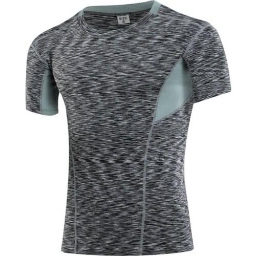 Hot Sale Quick Dry Athletic Workout Yoga shirts Men Fitness Tops Sports Plus large size XXL t shirts Gym Man Running Clothes