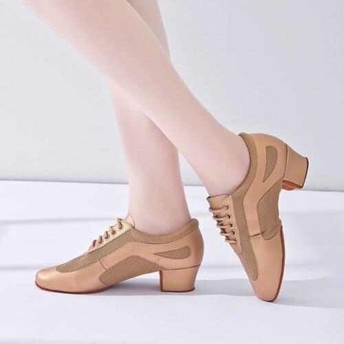 USHINE BD418-87 EU34-40 heel 3cm soft Fitness teacher dance shoes ballet latin dance shoes woman