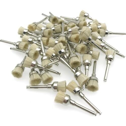 100Pcs Dental Prophy Bowl Types Bristle Brush Effective Polishing Polisher Shape