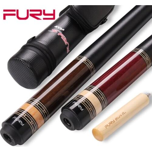 2019 NEW FURY CJ Series Billiard Pool Cue Stick 12.75mm Tip Hard Maple Shaft,High Quality 4 Holes Pool Cue Case Set ,Extension