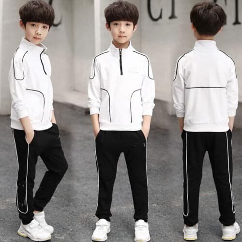 Boys Clothes Spring Autumn Cotton Long Sleeve Jacket Pants 2pcs Kids Tracksuit Boys Costume Teenage Boys Clothing Set 3-10 Year