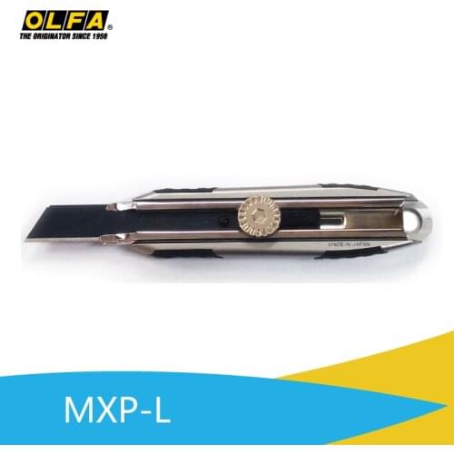 OLFA imported from Japan, metal handle heavy duty aluminum pressure cutter 18mm knob large utility knife MXP-L