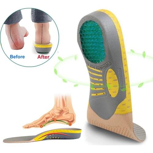 Orthopedic Insoles Orthotics Flat Foot Health Sole Pad For Shoes Insert Arch Support Pad For Plantar Fasciitis Feet Care Insoles
