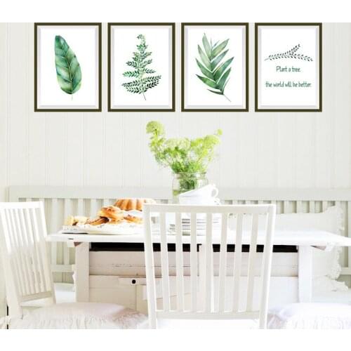 Modern plant photo frame decoration stickers living room bedroom background wall stickers home decoration