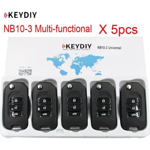 5PCS/LOT, 3 Buttons NB10-3 Universal Multi-functional Remote key For KD900 /KD MINI/URG200/KD-X2 Key Generater