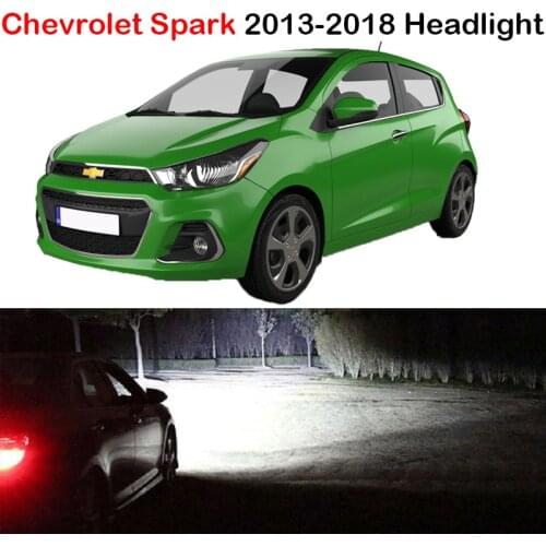 Xlights Bulbs For Chevrolet Chevy Spark 2013 2014 2015 2016 2017 2018 LED Headlights Bulb Low High Beam Canbus Lamp Accessories