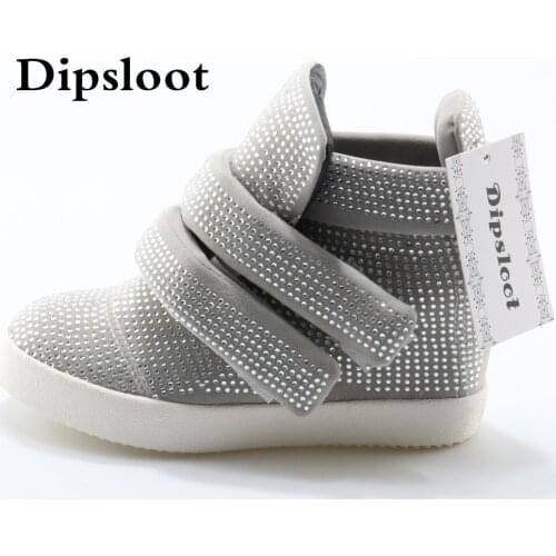 New Fashion Crystal Cover Women Flat Platform Round Toe Ladies Casual Style Flats Thicken Buckles Black Suede Flats Size 41