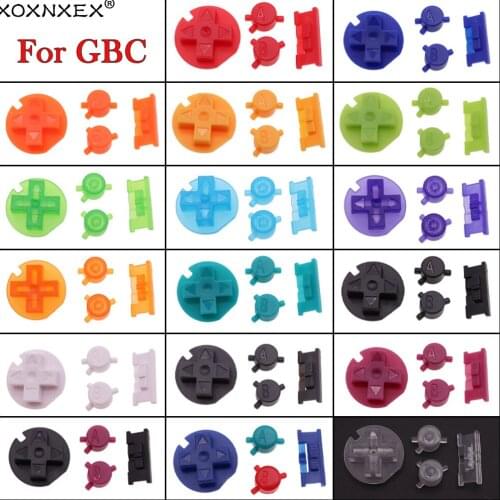 17color 2set For GameBoy color Button Shell For Game boy Color Buttons GBC Game replacement Button Kit DIY Color