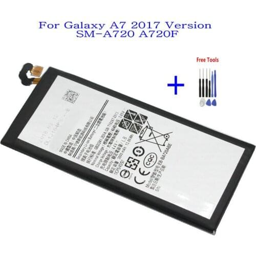 1x 3600mAh 3.85VDC EB-BA720ABE Replacement Battery For Samsung Galaxy A7 2017 (A720) A720 SM-A720F + Repair Tools kit