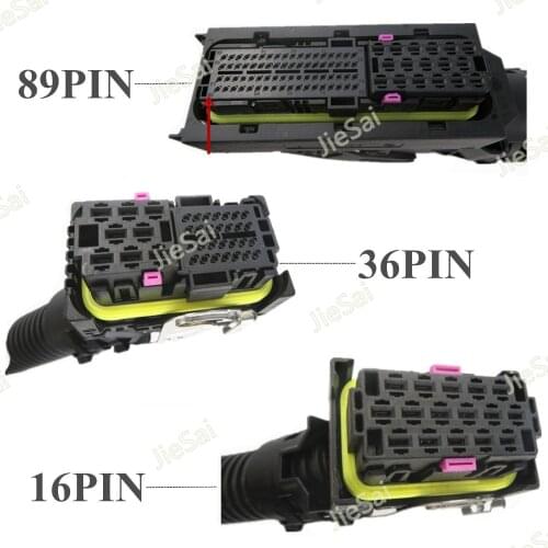 89Pin 36Pin 16Pin EDC7 Common Rail Connector PC Board ECU Socket Automotive Injector Module Plug With Wire Harness For Bosch