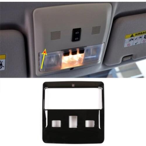 ABS Car Styling Front Reading Light Frame Trim Sticker Car Accessory for Land Rover Discovery 3 LR3 04-09 Black Car Accessories