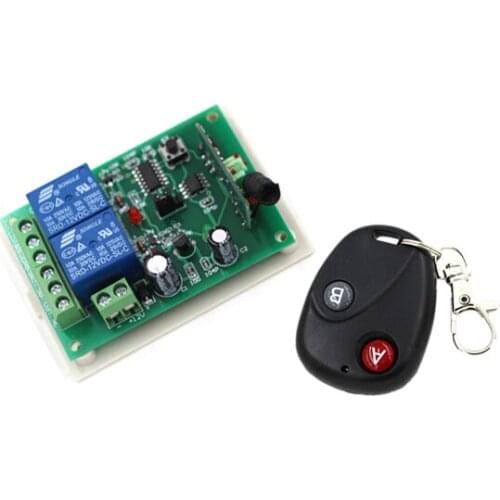 DC24V 2CH RF Wireless Remote Control System Teleswitch 1Transmitter and 1Receiver Universal Gate Remote Control Radio Receiver