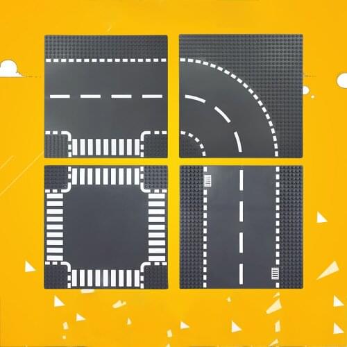 Child Highway Classic Base Plates Plastic Bricks City Dimensions Baseplates Construction Building Blocks Toy Education Toy Gifts