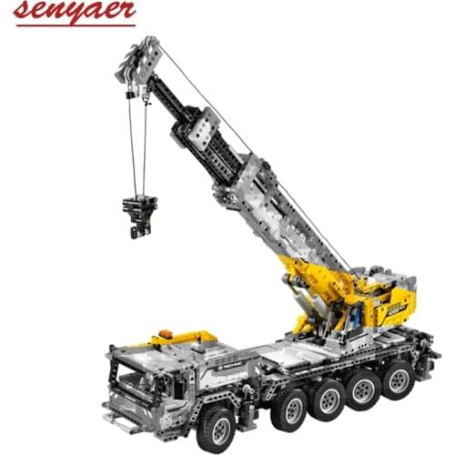 DHL Bricks 42009 20004 2606Pcs Electric Motor Power Mobile Crane MK II RC Engineering Vehicle Car Building Blocks