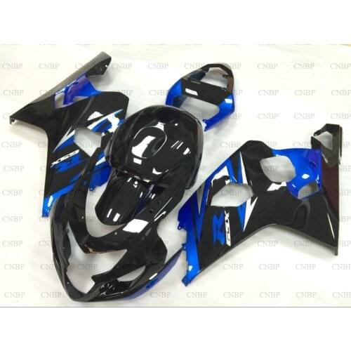 GSXR 600 2004 - 2005 K4 Fairings GSXR600 2004 Full Body Kits for Suzuki GSXR750 2004 Blue Black Fairing