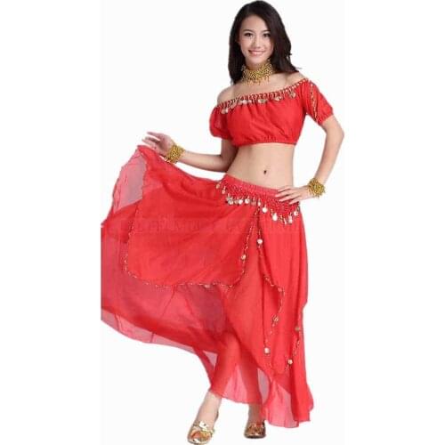 2pieces Suit Belly Dance Costumes Oriental Dance Costumes Danza Del Vientre Belly Dance Costume Set Bollywood Dance Costumes