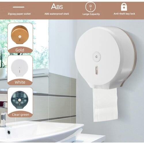 Round Toilet Paper Roll Towel Dispenser Tissue Box Holders Wall Mounted Bathroom