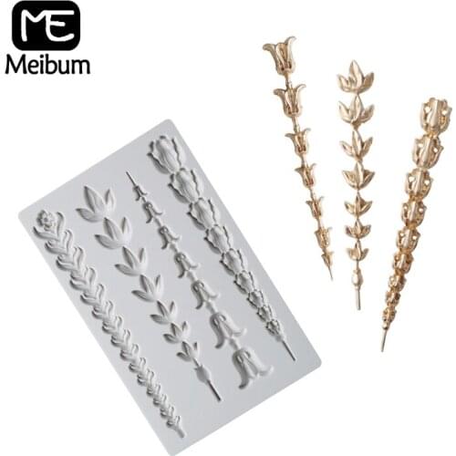Meibum Flower Relief European Embossed Fondant Silicone Mold Cake Decorating Tool Baking Tray Wedding Sugarcraft Pastry Mould