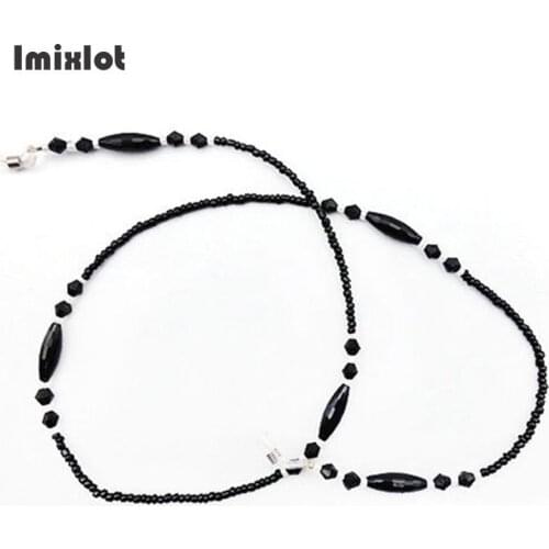 Fashion Acrylic Beaded Reading Glasses Chain Sunglasses Eyewears Cord Holder Neck Strap Rope Eyeglass String Lanyard Necklace