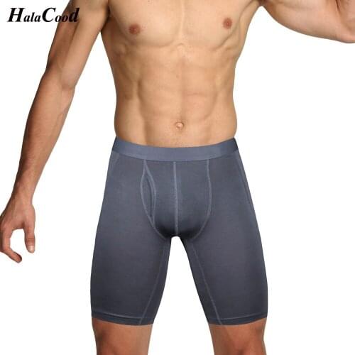 Fashion Sexy Plus Size Long Boxer Shorts Man Cotton Breathable Shorts Boxers Underpant Underwear Male Panties Boxer Men Fat 6XL