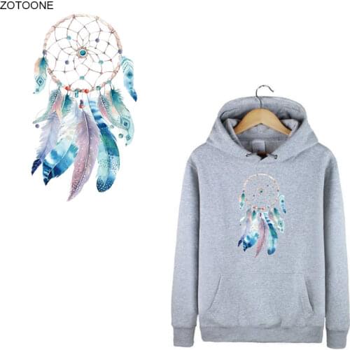 ZOTOONE Dreamcatcher Patches Iron on Patch Heat Transfers for Clothing Vinyl Colorful Stickers Applications DIY Appliques G