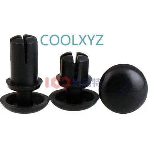 Nylon Rivet Black White Plastic Rivet R-shaped PC Plate Rivet Plastic Mother Rivet Plastic Expansion 50pcs