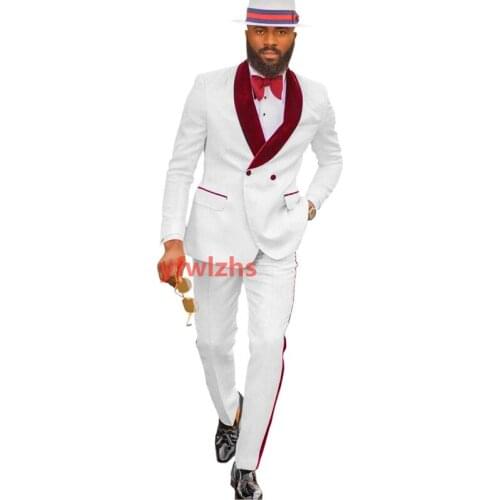 New Arrival Embossing Groomsmen Shawl Lapel Groom Tuxedos Men Suits Wedding/Prom Best Blazer ( Jacket+Pants+Tie) D09