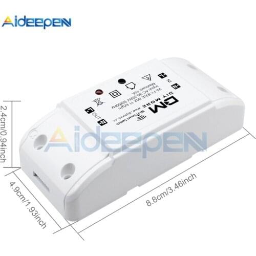 Basic Smart Home Wifi Wireless Switch Remote Control Automation Relay Module for Apple Android Smartphones 10A 220V
