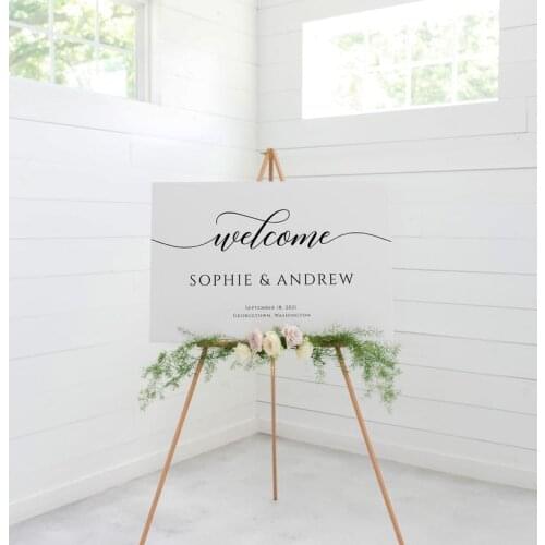 Personalize Welcome Sign Wedding Decor Wedding Sign Wedding Sign Welcome Sign Engagement Party Welcome Sign Wedding Welcome Sign