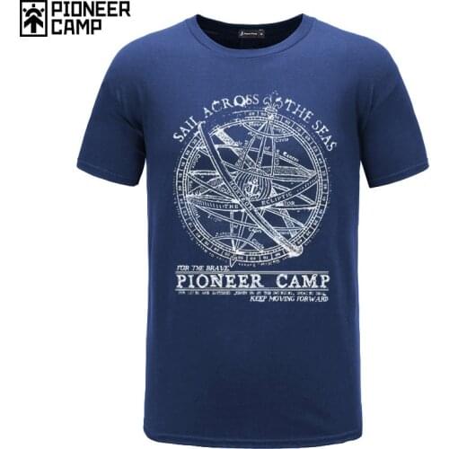 Pioneer Camp 2020 short sleeve t shirt men fashion brand design 100% cotton T-shirt male quality print tshirts o-neck 405038