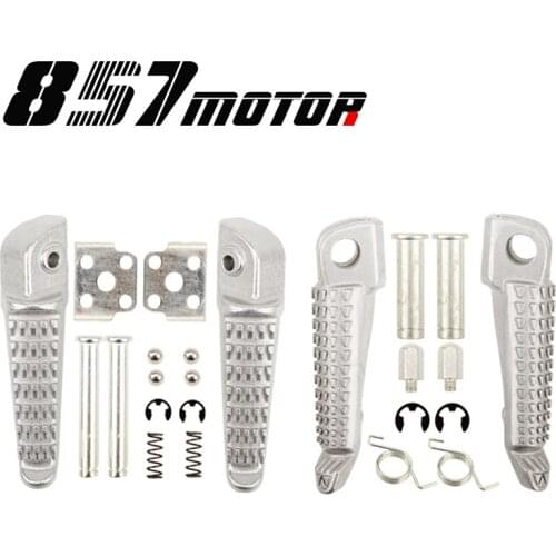 Motorcycle Front Rear Foot Pegs Footrest Pedal For Kawasaki ZX-6R 636 ZX-7R ZX-9R ZX-10R ZX-12R
