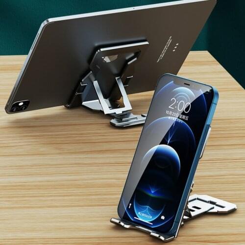 Aluminum Alloy Mobile Phone Holder Multi-function Elevated Frame Portable Foldable Support Collapsible Holder