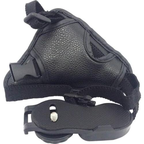 Professional Soft PU Leather Hand Grip Holder Wrist Strap with a screw hole Straps for Nikon SLR Camera Black Camera Accessories