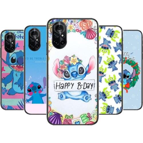 Cool Black Stitch Clear Phone Case For Huawei Honor 20 10 9 8A 7 5T X Pro Lite 5G Black Etui Coque Hoesjes Comic Fash design