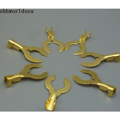 Shhworldsea 100PCS 8mm ternimal Crimp Terminal Spade Connector