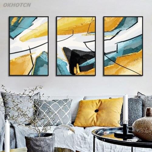 Nordic Minimalism Modern Abstract Watercolor Landscape Canvas Painting Poster And Print Wall Art Picture Home Living Room Decor