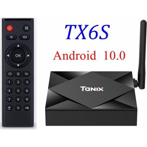 10pcs Tanix TX6S Smart TV Box Android 10.0 Allwinner H616 4G RAM 32GB 64GB ROM 2.4G/5GHz Wifi Bt 6K H.265 Media Player