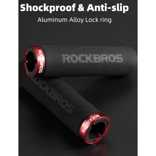 ROCKBROS Ultralight Bicycle Grips MTB Road Bike Handle Sponge Handlebar Soft Grips Anti-slip Shock-absorbing Cycling Accessories