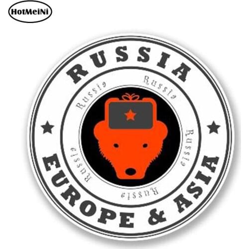 HotMeiNi 13cm x 13cm Russia Flag Decal Vinyl Car Sticker Laptop Travel Luggage Tag Map Flag Graphic Waterproof Accessories