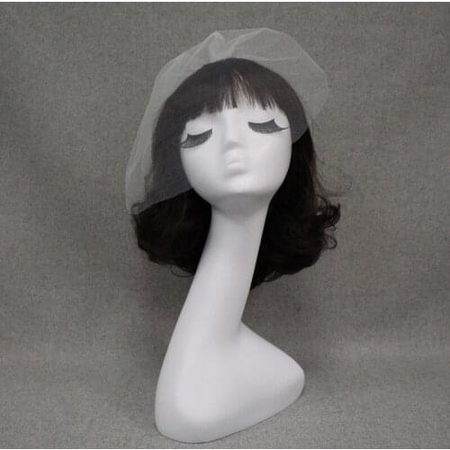 In Stock Bridal Net Hats White Hat Veil Bridal Flower Bride Face Veils Wedding bride Hats