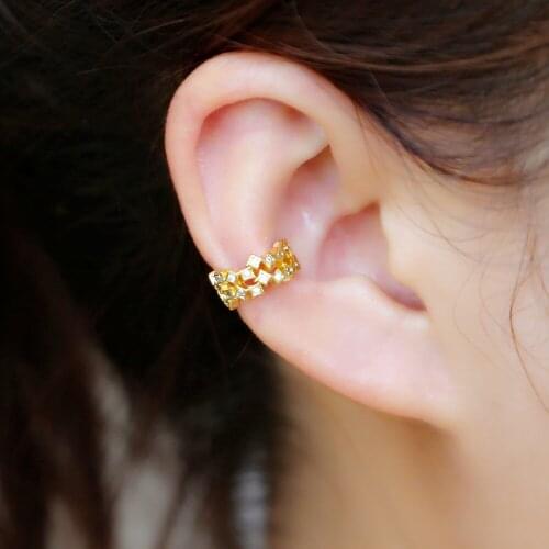 2021 High Quality Stacking Irregular Square Earings Clip Earrings Without Piercing For Women Fashion Party Wedding Jewelry Gift