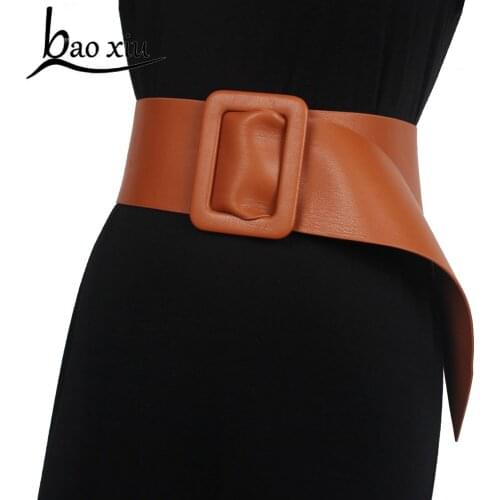 New Autumn Womens Shirt Corset Belt Wide Vintage PU Dress Belt Faux Leather Long Straps Retro Gothic Bondage Waistbands